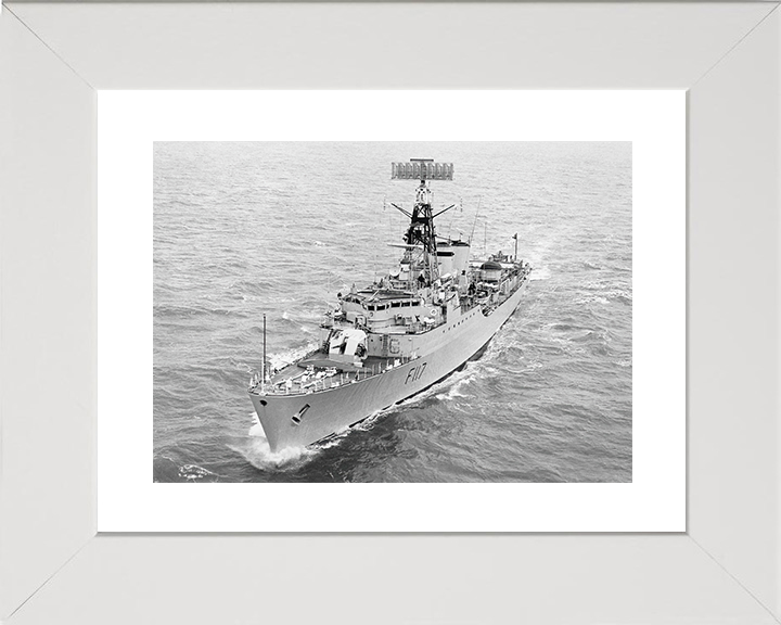 HMS Ashanti (F117) Royal Navy Tribal Class Frigate Underway Photo Print Wall Art Decor Posters, Prints, & Visual Artwork Hampshire Prints 10 x 8 White Frame Yes