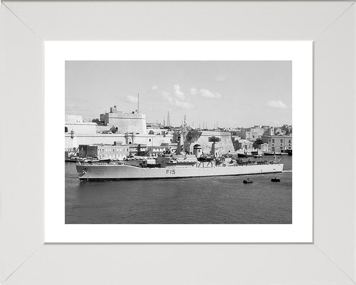 HMS Euryalus (F15) Photo Print - Malta 1964 - Royal Navy Leander Class Frigate