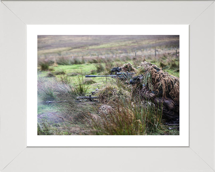 RAF Regiment Snipers | Photo Print | Framed Print | Military | Armed Forces | Royal Air Force | Wall Art | Decor | Print | Photography Hampshire Prints 10 x 8 White Frame Yes