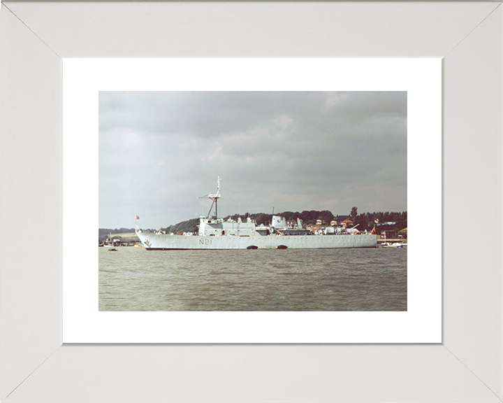 HMS Abdiel (N21) Royal Navy Abdiel Class Minelayer Photo Print Warship Wall Art Posters, Prints, & Visual Artwork Hampshire Prints 10 x 8 White Frame Yes