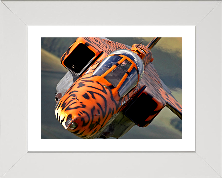 RAF Jaguar Final Flight with special Livery Photo Print - Royal Air Force Aircraft Posters, Prints, & Visual Artwork Hampshire Prints 10 x 8 White Frame Yes