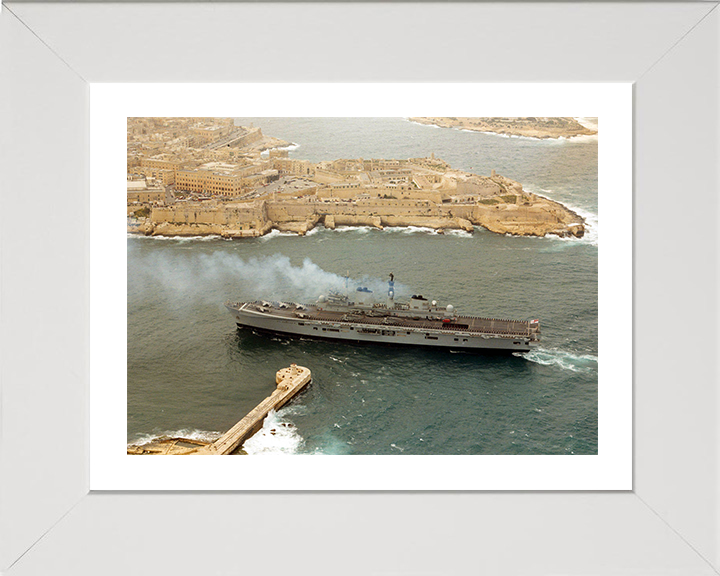 HMS Illustrious (R06) Photo Print - Malta 2000 - Royal Navy Invincible Class Aircraft Carrier
