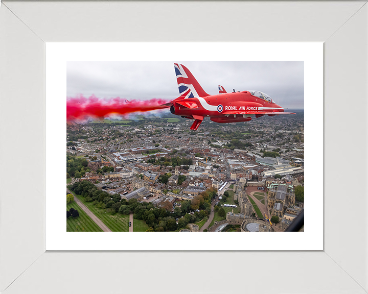 RAF Red Arrows Windsor Flyover 2025 Photo Print - Royal Air Force Aircraft