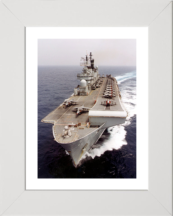 HMS Illustrious (R06) Photo Print - Atlantic Ocean 2000 - Royal Navy Invincible Class Aircraft Carrier