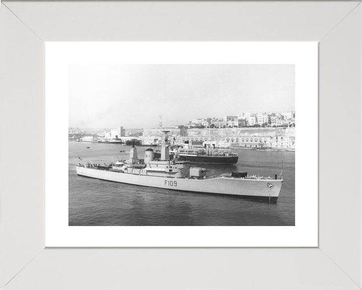 HMS Leander (F109) Photo Print - Malta 1966 - Royal Navy Leander Class Frigate
