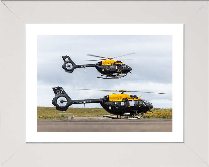 RAF Jupiter Helicopters at RAF Valley Photo Print - Royal Air Force Aircraft Posters, Prints, & Visual Artwork Hampshire Prints 10 x 8 White Frame Yes