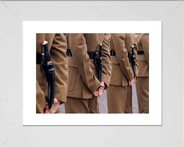 British Army Royal Gurkha Rifles Kukri Knife Closeup Passing Off Parade Photo Print Wall Art Posters, Prints, & Visual Artwork Hampshire Prints 10 x 8 White Frame Yes