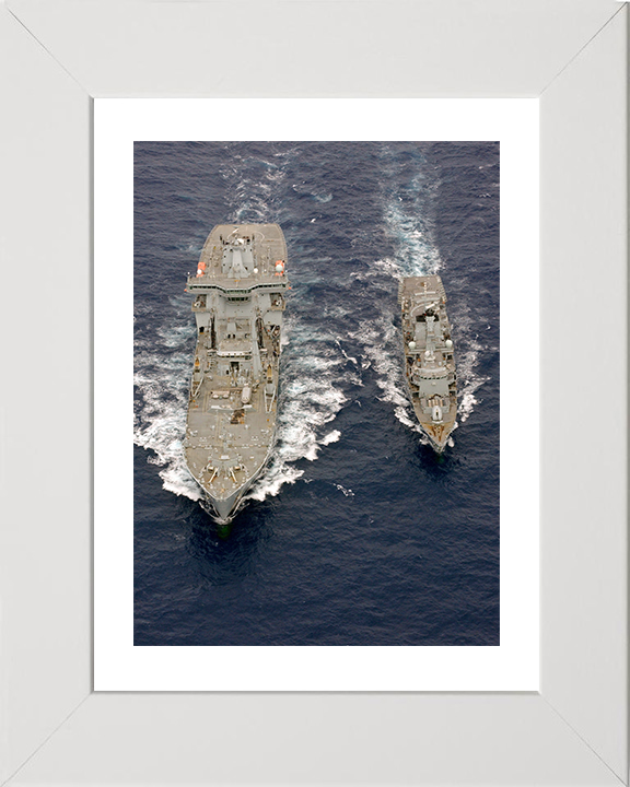 RFA Wave Ruler (A390) Photo Print - During a RAS Aug 2006 - Royal Fleet Auxiliary Wave Class Fleet Tanker Posters, Prints, & Visual Artwork Hampshire Prints 10 x 8 White Frame Yes
