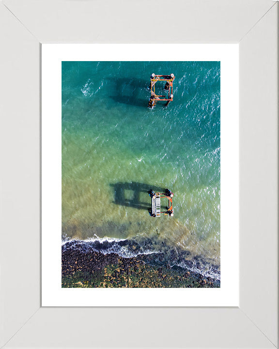 Calshot beach Hampshire from above Photo Print - Canvas - Framed Photo Print - Hampshire Prints