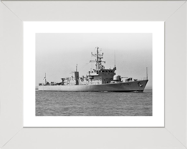 HMS Starling (P241) Photo Print - at sea 1984 - Royal Navy Peacock Class Patrol Vessel Posters, Prints, & Visual Artwork Hampshire Prints 10 x 8 White Frame Yes