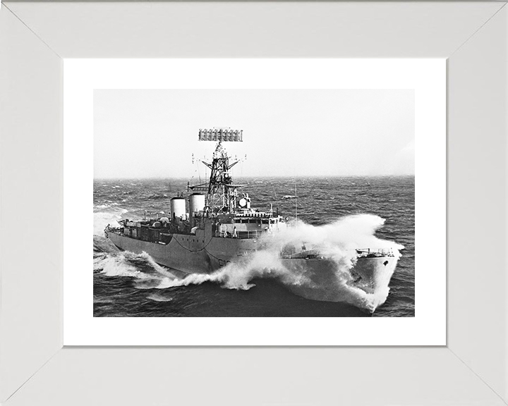 HMS Tartar (F133) Photo Print - In Heavy Seas - Royal Navy Tribal Class Frigate Posters, Prints, & Visual Artwork Hampshire Prints 10 x 8 White Frame Yes