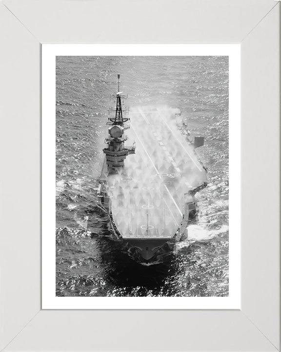 HMS Hermes R12 Royal Navy Centaur class Aircraft carrier Photo Print or Framed Print - Hampshire Prints