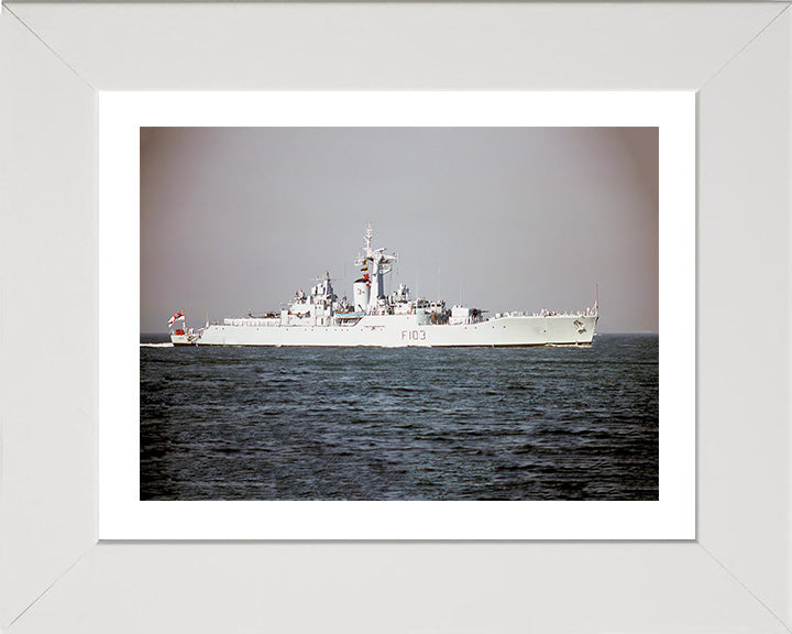 HMS Lowestoft F103 Royal Navy Rothesay class frigate Photo Print or Framed Print - Hampshire Prints