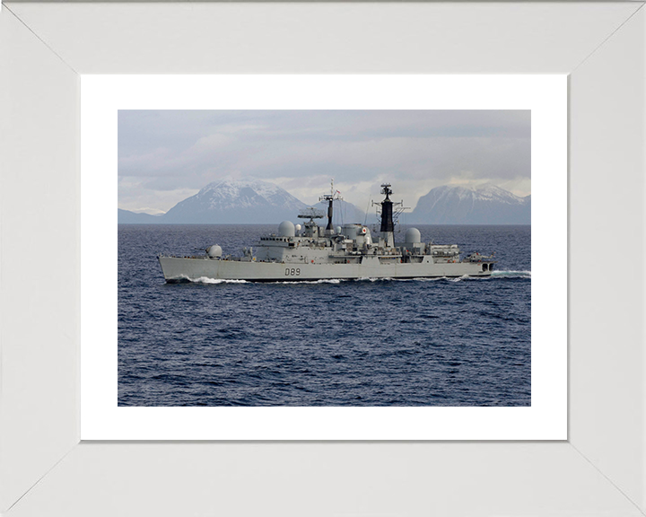 HMS Exeter (D89) Photo Print - At Sea March 2006 - Royal Navy Type 42 Destroyer Posters, Prints, & Visual Artwork Hampshire Prints 10 x 8 White Frame Yes