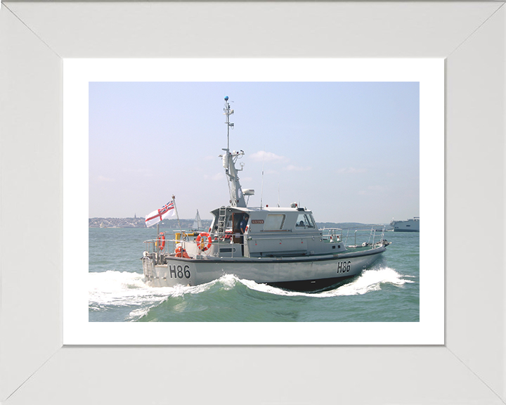 HMS Gleaner H86 | Photo Print | Framed Print | Poster | Survey Motor Launch | Royal Navy Hampshire Prints