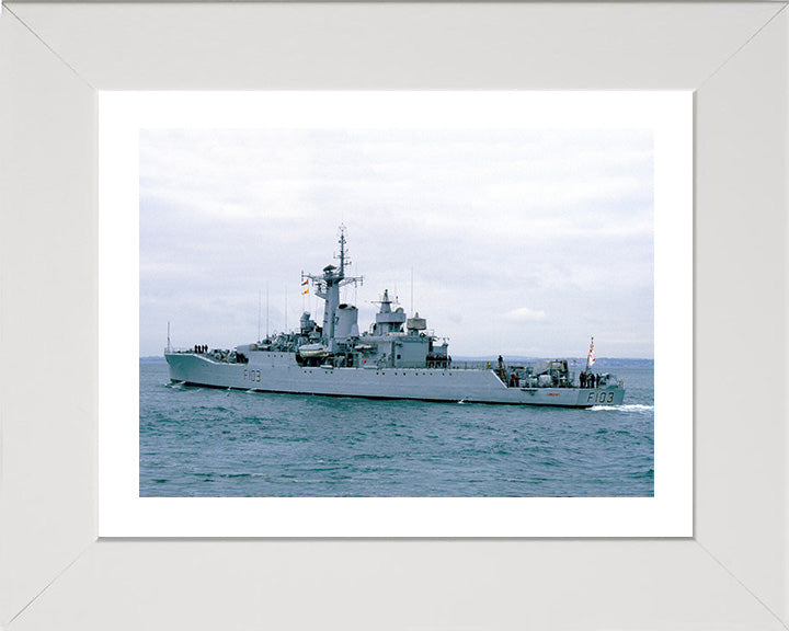 HMS Lowestoft F103 Royal Navy Rothesay class frigate Photo Print or Framed Print - Hampshire Prints