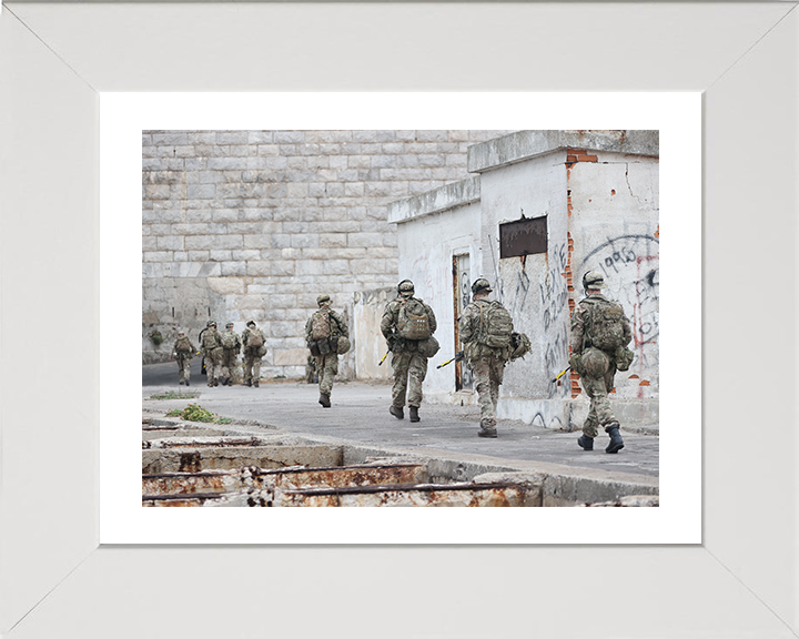 Royal Yeomanry Soldier on Exercise in Gibraltar Photo Print - British Army