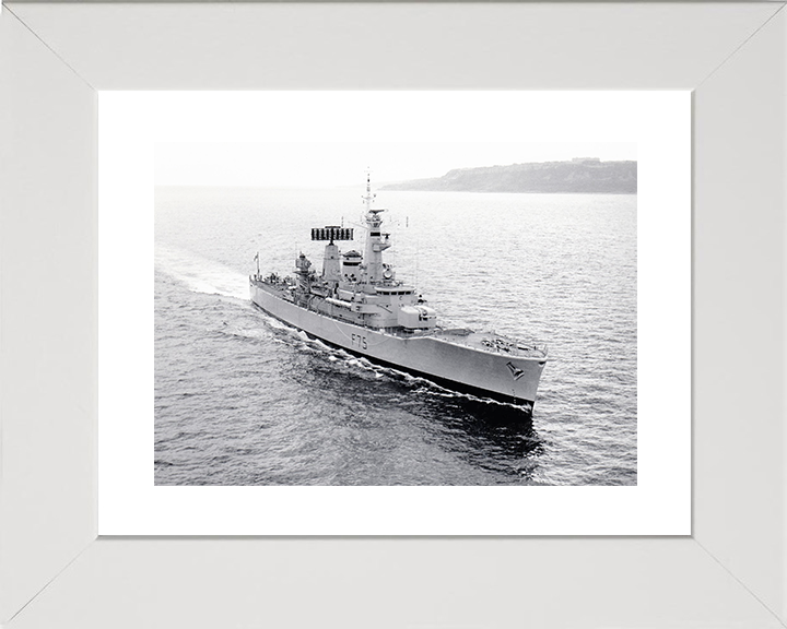HMS Charybdis (F75) Royal Navy Leander Class Frigate High Starboard Bow View Photo Print Wall Art Decor Posters, Prints, & Visual Artwork Hampshire Prints 10 x 8 White Frame Yes