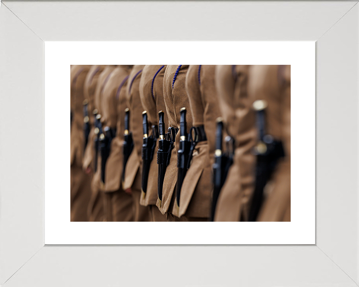 British Army Royal Gurkha Rifles Kukris on Parade Photo Print Wall Art Poster Posters, Prints, & Visual Artwork Hampshire Prints 10 x 8 White Frame Yes