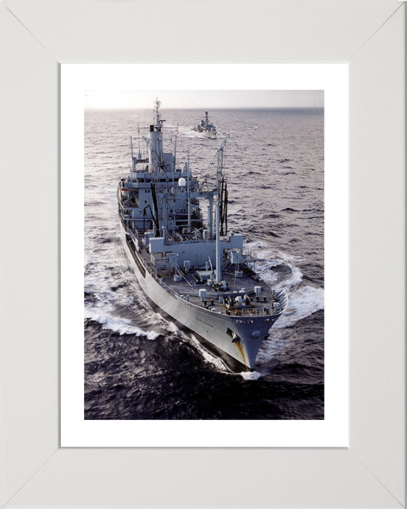RFA Grey Rover (A269) Photo Print - High Bow View - Royal Fleet Auxiliary Rover Class Tanker Posters, Prints, & Visual Artwork Hampshire Prints 10 x 8 White Frame Yes