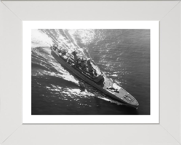 HMS Penelope (F127) Photo Print - At Sea 1973 - Royal Navy Leander Class Frigate Hampshire Prints 10 x 8 White Frame Yes