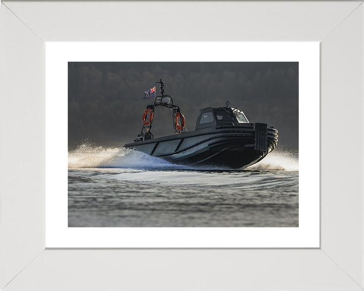 Royal Marines Combat Support Boat (CSB) Photo Print - 47 Commando Hampshire Prints 10 x 8 White Frame Yes