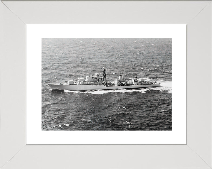 HMS Diana (D126) Royal Navy Daring Class Destroyer High Port Beam View Photo Print Wall Art Decor Posters, Prints, & Visual Artwork Hampshire Prints 10 x 8 White Frame Yes