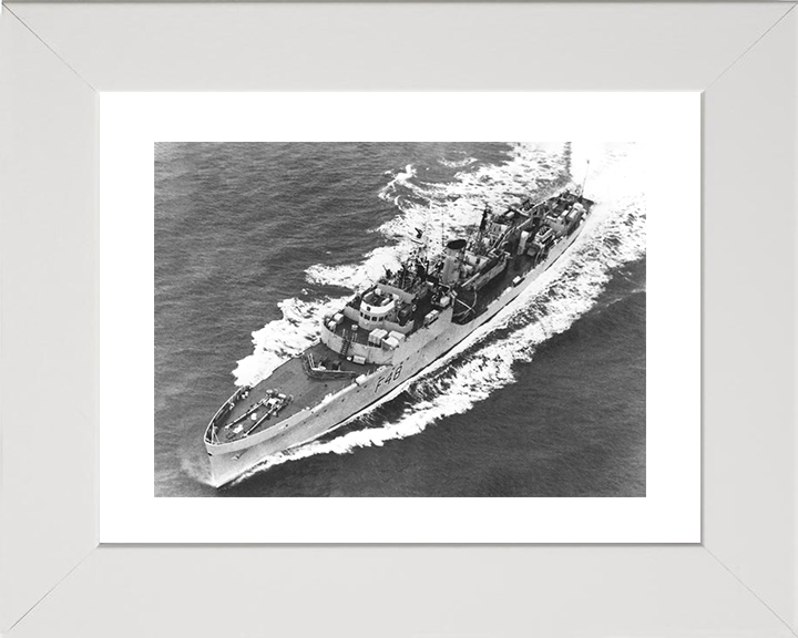HMS Dundas (F48) Photo Print - At Sea - Royal Navy Blackwood Class Frigate Posters, Prints, & Visual Artwork Hampshire Prints 10 x 8 White Frame Yes