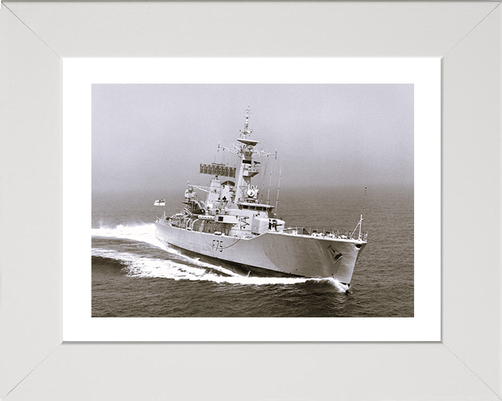 HMS Charybdis (F75) Photo Print - Underway 1976 - Royal Navy Leander Class Frigate