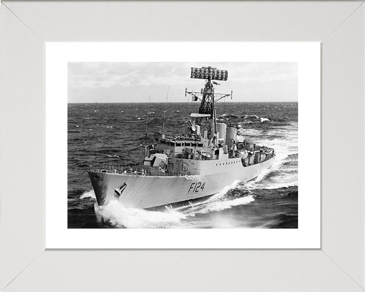 HMS Zulu (F124) Photo Print - At Sea Sept 1965 - Royal Navy Tribal Class Frigate Posters, Prints, & Visual Artwork Hampshire Prints 10 x 8 White Frame Yes