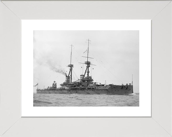 HMS Temeraire (1907) Royal Navy Bellerophon class dreadnought battleship Photo Print or Framed Print - Hampshire Prints