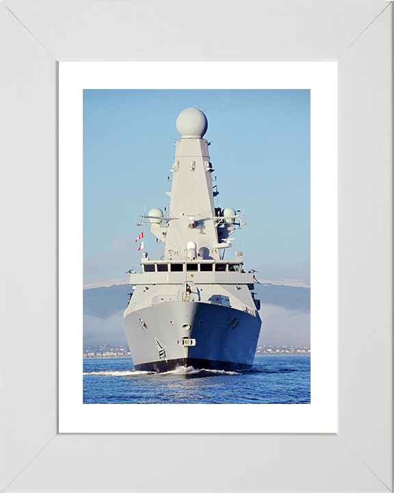 HMS Daring (D32) Photo Print - Enters HMNB Clyde 2011 - Royal Navy Type 45 Destroyer Posters, Prints, & Visual Artwork Hampshire Prints 10 x 8 White Frame Yes