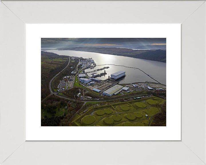 HMNB Clyde (HMS Neptune) Faslane Photo Print | Framed Print | Aerial Photo | Royal Navy Hampshire Prints