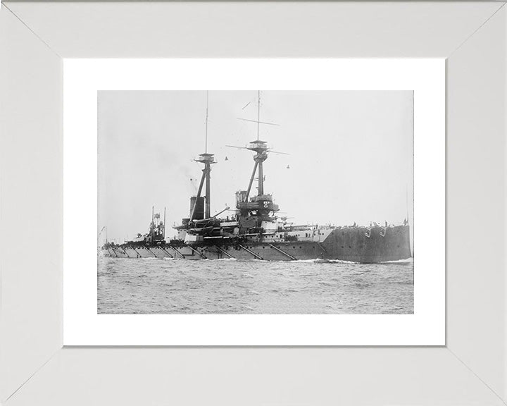 HMS Bellerophon (1907) | Photo Print | Framed Print | Bellerophon Class | Dreadnought | Royal Navy Hampshire Prints