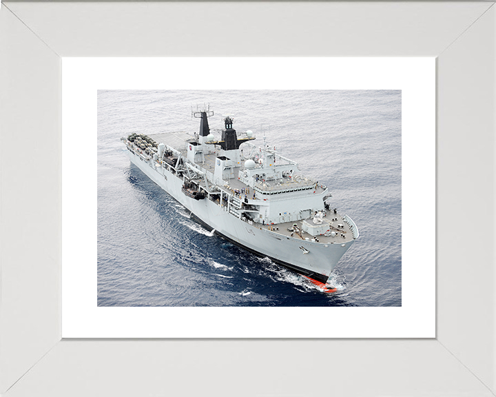 HMS Bulwark (L15) Royal Navy Albion Class Amphibious Ship At Sea 2012 Photo Print Wall Art Decor Posters, Prints, & Visual Artwork Hampshire Prints 10 x 8 White Frame Yes