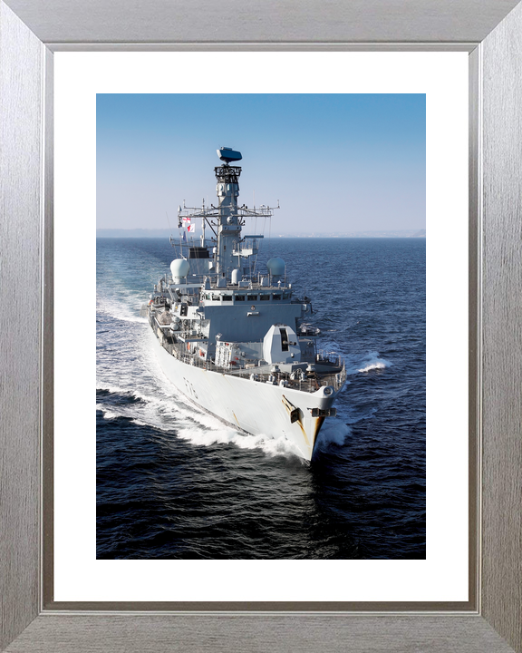 HMS Kent F78 Type 23 Frigate 1 April 2019 Starboard Bow View Portrait Photo Print - Posters, Prints, & Visual Artwork - by Hampshire Prints (image 6 of 9)