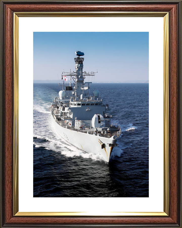 HMS Kent F78 Type 23 Frigate 1 April 2019 Starboard Bow View Portrait Photo Print - Posters, Prints, & Visual Artwork - by Hampshire Prints (image 8 of 9)