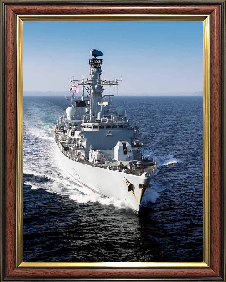 HMS Kent F78 Type 23 Frigate 1 April 2019 Starboard Bow View Portrait Photo Print - Posters, Prints, & Visual Artwork - by Hampshire Prints (image 9 of 9)