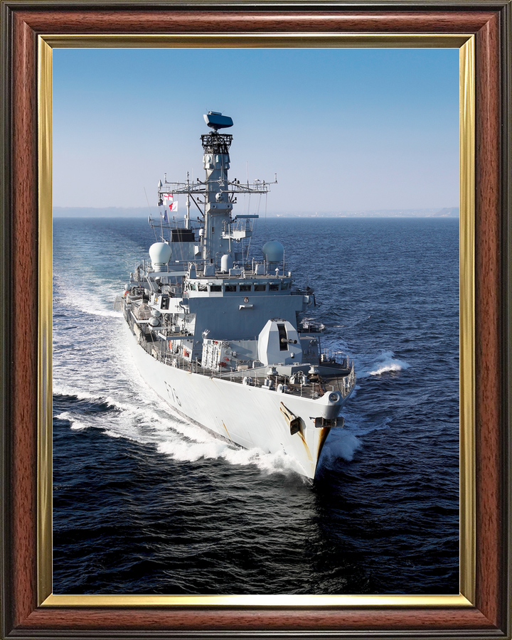 HMS Kent F78 Type 23 Frigate 1 April 2019 Starboard Bow View Portrait Photo Print - Posters, Prints, & Visual Artwork - by Hampshire Prints (image 9 of 9)