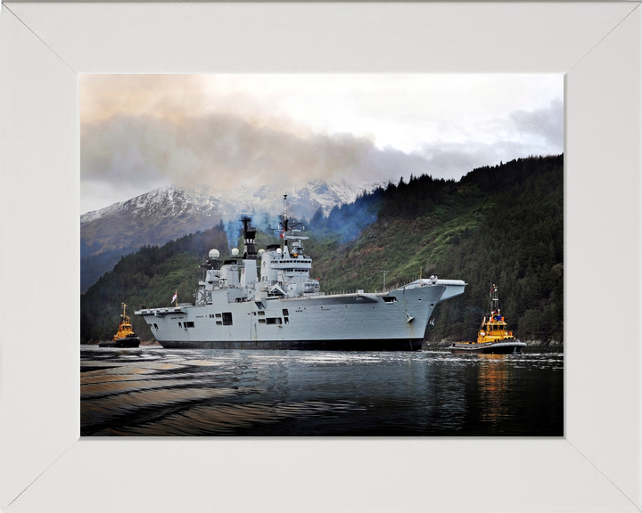 HMS Illustrious (R06) Royal Navy Invincible Class Aircraft Carrier With Tugs Photo Print Wall Art Decor - Posters, Prints, & Visual Artwork - by Hampshire Prints (image 5 of 9)