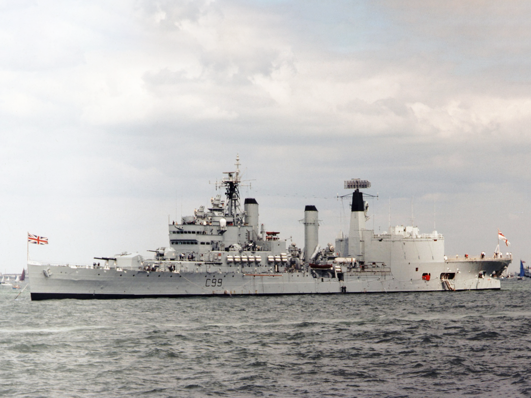 HMS Blake (C99) Royal Navy Tiger Class Light Cruiser At Anchor Photo Print Wall Art Decor Posters, Prints, & Visual Artwork Hampshire Prints 6 x 4 No Frame No