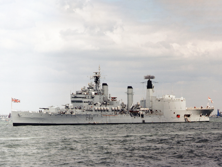 HMS Blake (C99) Royal Navy Tiger Class Light Cruiser At Anchor Photo Print Wall Art Decor Posters, Prints, & Visual Artwork Hampshire Prints 6 x 4 No Frame No