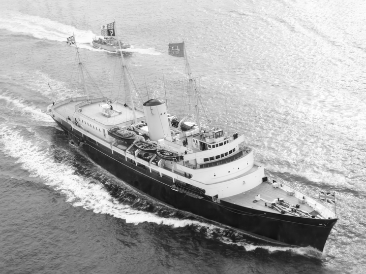 HMY Britannia Royal Yacht Underway Photo Print - Posters, Prints, & Visual Artwork - by Hampshire Prints (image 1 of 9)