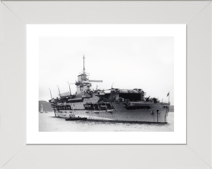 HMS Glorious (77) Royal Navy Courageous Class Battlecruiser At Anchor Photo Print Wall Art Decor - Posters, Prints, & Visual Artwork - by Hampshire Prints (image 4 of 9)