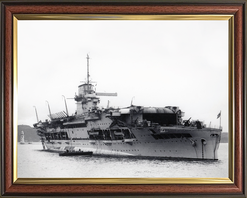 HMS Glorious (77) Royal Navy Courageous Class Battlecruiser At Anchor Photo Print Wall Art Decor - Posters, Prints, & Visual Artwork - by Hampshire Prints (image 9 of 9)
