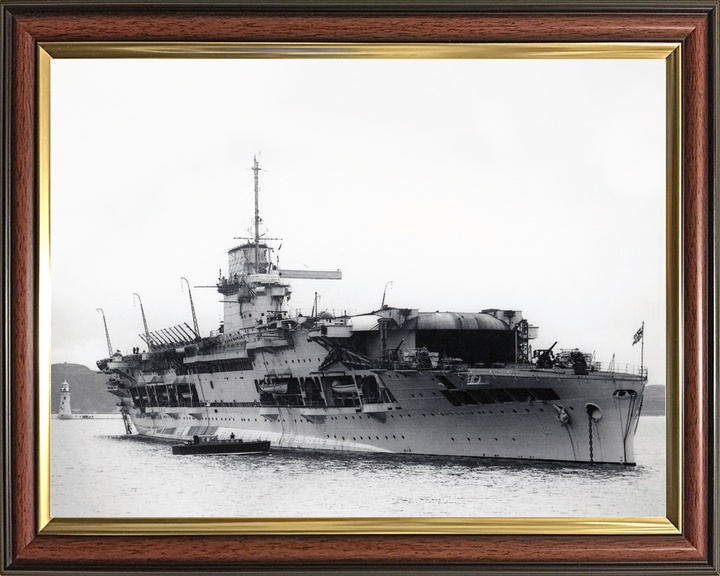 HMS Glorious (77) Royal Navy Courageous Class Battlecruiser At Anchor Photo Print Wall Art Decor - Posters, Prints, & Visual Artwork - by Hampshire Prints (image 9 of 9)