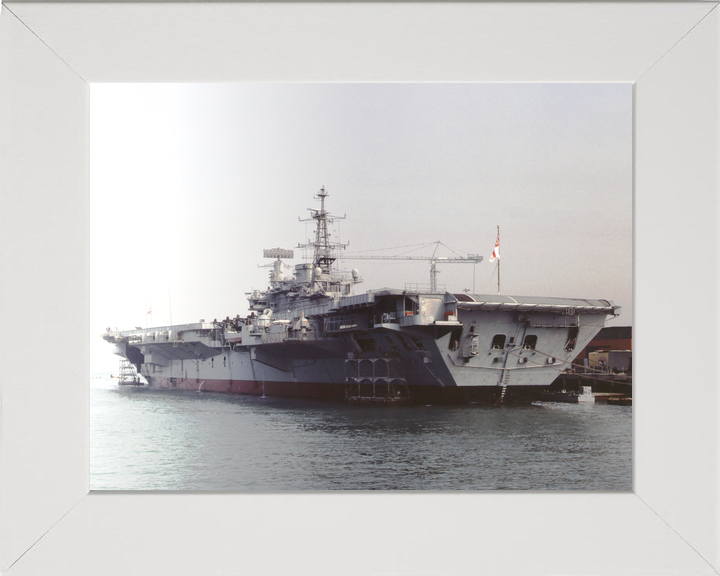 HMS Hermes (R12) Royal Navy Centaur Class Aircraft Carrier Alongside Portsmouth Photo Print Wall Art Decor - Posters, Prints, & Visual Artwork - by Hampshire Prints (image 5 of 9)