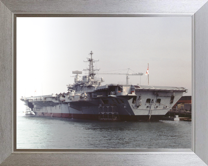 HMS Hermes (R12) Royal Navy Centaur Class Aircraft Carrier Alongside Portsmouth Photo Print Wall Art Decor - Posters, Prints, & Visual Artwork - by Hampshire Prints (image 7 of 9)