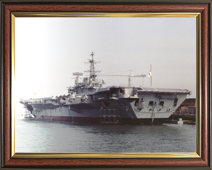 HMS Hermes (R12) Royal Navy Centaur Class Aircraft Carrier Alongside Portsmouth Photo Print Wall Art Decor - Posters, Prints, & Visual Artwork - by Hampshire Prints (image 9 of 9)