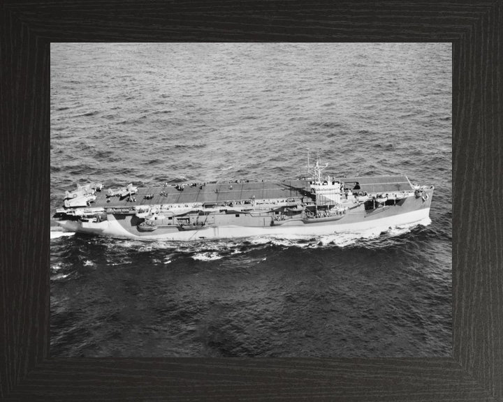 HMS Empress (D42) Royal Navy Escort Aircraft Carrier Starboard Side Photo Print Wall Art Decor - Posters, Prints, & Visual Artwork - by Hampshire Prints (image 3 of 9)